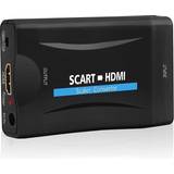 Omvandlare scart till hdmi INF SCART-HDMI F-F Adapter