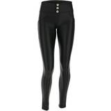 Freddy WR.UP Mid Waist Eco Leather Trouser - Black