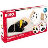 Hundar - Träleksaker Byggleksaker BRIO Magnetic Cat & Dog 30269