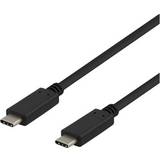 Kvadratisk - USB C-USB C - USB-kabel Kablar Deltaco 3A 60W USB C-USB C 3.1 (Gen.2) 0.5m