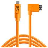 Orange - USB A-USB C - USB-kabel Kablar Tether Tools Right Angle USB A-USB C 3.0 0.5m