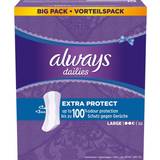 Utan vingar Intimhygien & Mensskydd Always Dailies Extra Protect Large 52-pack