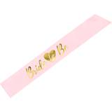 Möhippa Fotoprops, Partyhattar & Ordensband PartyDeco Sash Bride to Be Pink/Gold