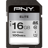 PNY SDHC Minneskort & USB-minnen PNY Elite SDHC Class 10 UHS-I U1 100MB/s 16GB