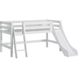Silver Sängar HoppeKids Premium Halfhigh Bed with Slide & Ladder 90x200cm