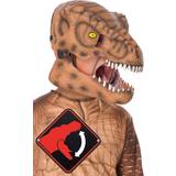 Barn - Beige Heltäckande masker Rubies Jurassic World T-Rex Barn Mask Med Rörlig Käke