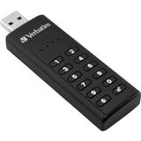 Verbatim 128 GB USB-minnen Verbatim USB 3.0 Keypad Secure 128GB