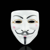 Brun Ansiktsmasker MTK Fawkes Anonymous Guy Face Mask Vit/Brun