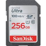 SanDisk 256 GB - SDXC Minneskort SanDisk Ultra SDXC Class 10 UHS-I U1 100MB/s 256GB
