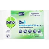 Herr Handdesinfektion Dettol 2in1 Anti-Bacterial Wipes 15-pack