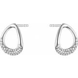 Diamanter Örhängen Georg Jensen Offspring Earrings - Silver/Diamonds