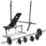 Träningbänk set JTC Power Exercise Bench with Barbell Stand and Dumbells 50kg