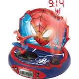 Superhjältar Barnrum Lexibook Spider Man Projektorklocka med Ljud