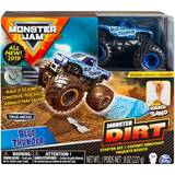 Metall Monstertruckar Spin Master Monster Jam Blue Thunder Monster Dirt Starter Set 1:64