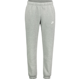 Polyester Byxor & Shorts Nike Sportswear Club Fleece Joggers - Dark Gray Heather/Matte Silver/White