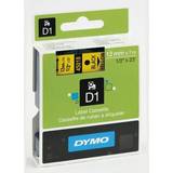 Dymo Label Cassette D1 Black on Yellow 1.2cmx7m