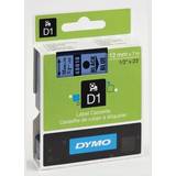 Kontorsmaterial Dymo Label Cassette D1 Black on Blue 1.2cmx7m