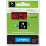 Kontorsmaterial Dymo Label Cassette D1 Black on Red