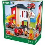 BRIO Plastleksaker Lekset BRIO World Central Fire Station 33833