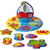 Playgro Plastleksaker Badkarsleksaker Playgro Floaty Boat Path Puzzle