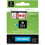 Dymo Kontorsmaterial Dymo Label Cassette D1 Red on White