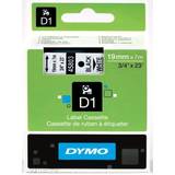 Kontorsmaterial Dymo Label Cassette D1 Black on White 1.9cmx7m