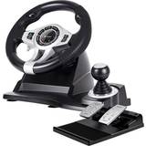 PlayStation 3 Ratt- & Pedalset Tracer Roadster 4 in 1 Steering Wheel and Pedal Set - Black