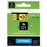 Kontorsmaterial Dymo Label Cassette D1 Black on Yellow 0.6cmx7m