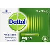 Fet hud Kroppstvålar Dettol Antibacterial Original Bar Soap 100g 2-pack