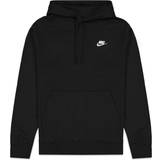 Nike Tröjor Nike Sportswear Club Fleece Pullover Hoodie - Black/White