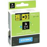 Kontorsmaterial Dymo Label Cassette D1 Black on Yellow 1.9cmx7m