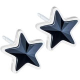 Svarta Smycken Blomdahl Star Jet Earrings - Black