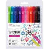 Tombow Markers Tombow TwinTone Bright 12-pack