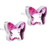 Smycken Blomdahl Butterfly Earrings - White/Light Rose