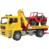 Byggarbetsplatser - Lego Super Heroes Leksaker Bruder Man TGA Breakdown Truck With Cross Country Vehicle 2750