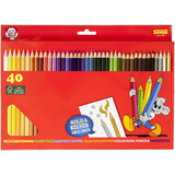 Pennor Sense Wooden Crayons 40-pack