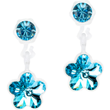 Örhängen Blomdahl Flower Earrings - White/Blue