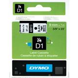 Märkmaskiner & Etiketter Dymo Label Cassette D1 Black on White 0.9cmx7m