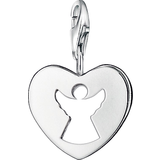 Thomas Sabo Berlocker & Hängen Thomas Sabo Charm Club Guardian Angel Heart Charm Pendant - Silver