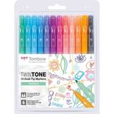 Tombow Markers Tombow TwinTone Pastel Marker Set 12-pack