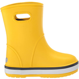 30½ Gummistövlar Crocs Kid's Crocband Rain Boot - Yellow/Navy