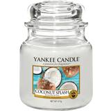 Yankee Candle Med lock Ljusstakar, Ljus & Doft Yankee Candle Coconut Splash Medium Doftljus 411g