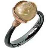 Beige Ringar Ole Lynggaard Lotus Ring 1 - Silver/Gold/Rose Gold/Rutile Quartz