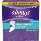 Always Trosskydd Always Dailies Fresh & Protect Fragrance Free Normal 60-pack