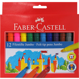 Faber-Castell Tuschpennor Faber-Castell Jumbo Felt Tip Pen 12-pack