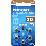 Renata Hörapparatsbatteri Batterier & Laddbart Renata 312 Hearing Aid 6-pack