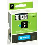 Dymo Märkband Dymo Label Cassette D1 Black on Clear