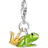 Guld Berlocker & Hängen Thomas Sabo Charm Club Frog Prince Charm Pendant - Silver/Gold/Green