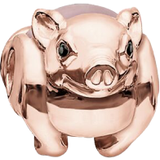 Thomas Sabo Berlocker & Hängen Thomas Sabo Piglet Bead Charm - Rose Gold/Quartz/Black