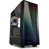 Datorchassin Sharkoon Lit 200 RGB Tempered Glass